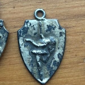 Ballerina charm pendant charm sterling